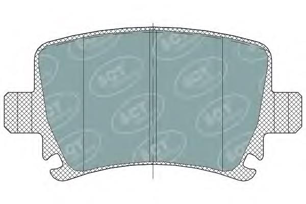 Купить SP321 SCT Колодки тормозные задние, дисковые