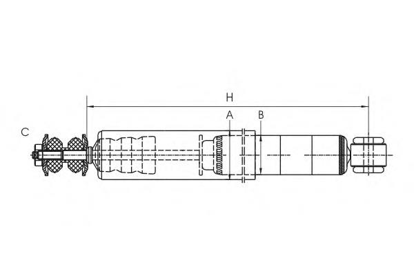 Задний амортизатор Z1603 SCT