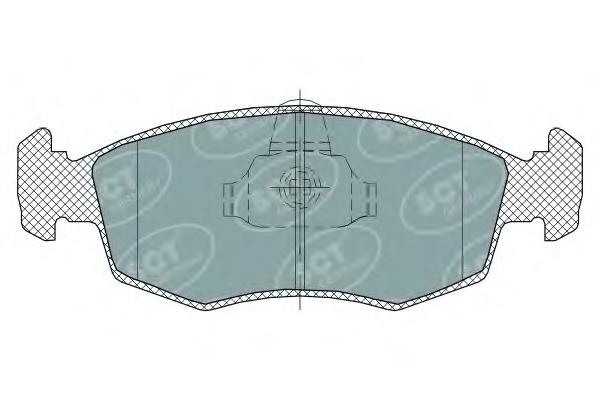 Передние тормозные колодки SP315 SCT