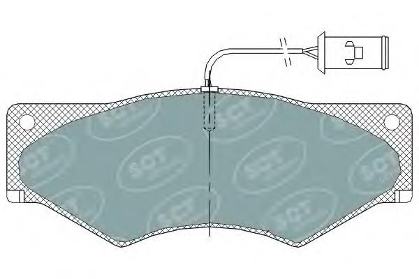 SP319 SCT sapatas do freio dianteiras de disco