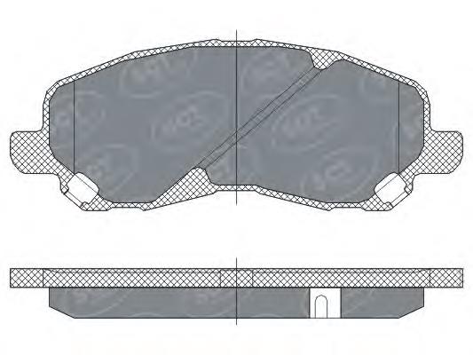 SP273 SCT Колодки передние