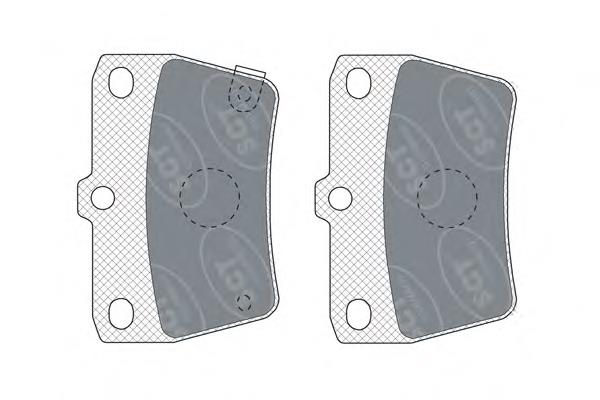 Купить SP309 SCT Колодки тормозные задние, дисковые
