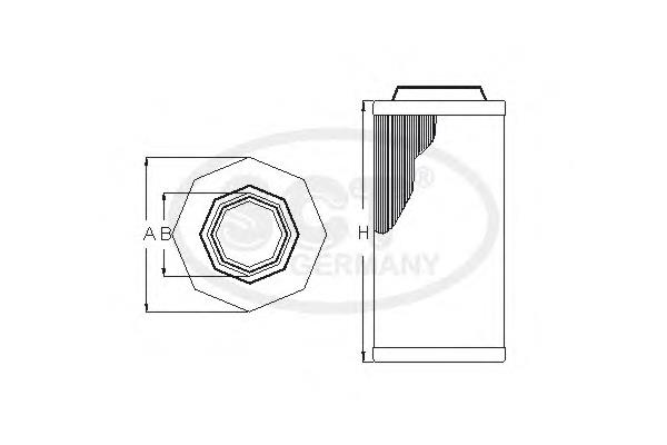 40943504 Mercedes filtro de ar