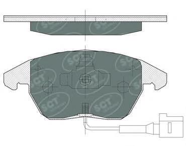 Купить SP367 SCT Колодки тормозные задние, дисковые