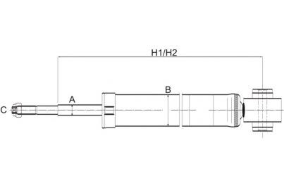 амортизатор задній Z1225 амортизатор задній Z1225