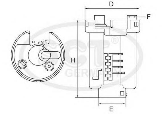 7702033200 Toyota filtro de combustível