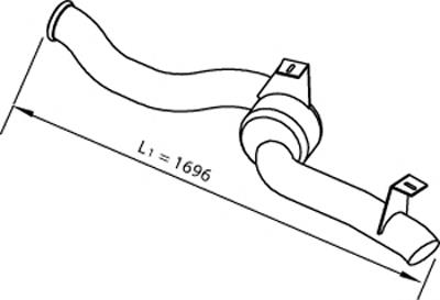 5.11096 Diesel Technic silenciador, parte central