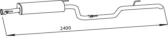 FP 3541 G32 Polmostrow silenciador, parte traseira