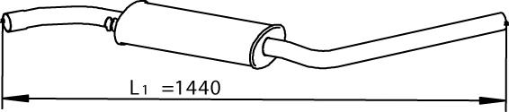Глушитель, центральная часть Asmet 04062 цена, от 53.48 USD