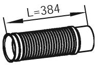 3.25264 Diesel Technic ondulação do silenciador