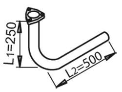 Купить A6684902519 Mercedes Приёмная труба