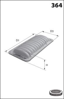 ELP3922 Mecafilter filtro de ar