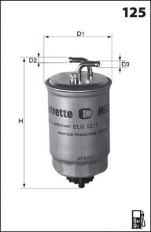 ELG5257 Mecafilter filtro de combustível
