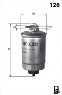ELG5283 Mecafilter filtro de combustível