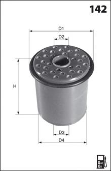 ELG5226 Mecafilter filtro de combustível