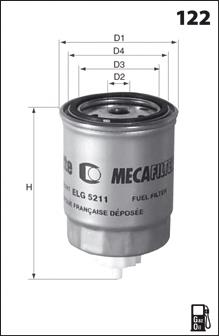 ELG5535 Mecafilter filtro de combustível