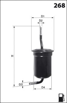 ELE3587 Mecafilter filtro de combustível