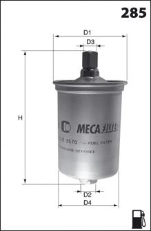 ELE3570 Mecafilter filtro de combustível