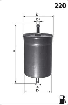 ELE3567 Mecafilter filtro de combustível