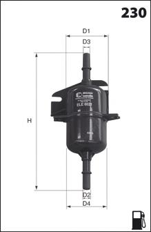 ELE6021 Mecafilter filtro de combustível