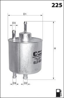 ELE6028 Mecafilter filtro de combustível