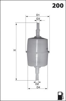 ELE3592 Mecafilter топливный фильтр