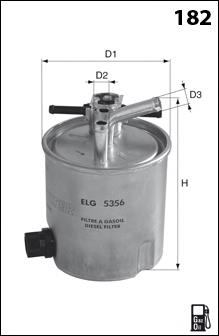 Топливный фильтр ELG5356 Mecafilter