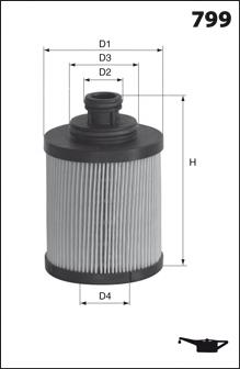 ELH4424 Mecafilter filtro de óleo