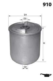 EHC8501 Mecafilter filtro de óleo