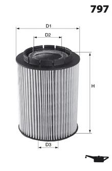 ELH4323 Mecafilter filtro de óleo