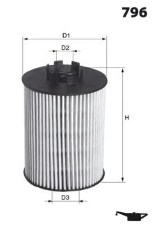 ELH4356 Mecafilter filtro de óleo