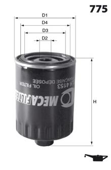 ELH4334 Mecafilter filtro de óleo