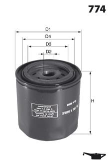 ELH4289 Mecafilter filtro de óleo