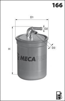 ELE6105 Mecafilter filtro de combustível