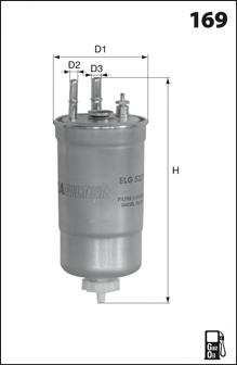 ELG5373 Mecafilter filtro de combustível
