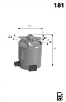 ELG5390 Mecafilter filtro de combustível