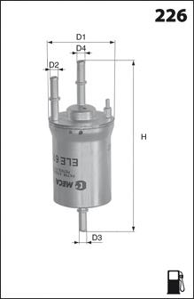 ELE6113 Mecafilter filtro de combustível