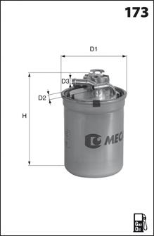 ELG5386 Mecafilter filtro de combustível