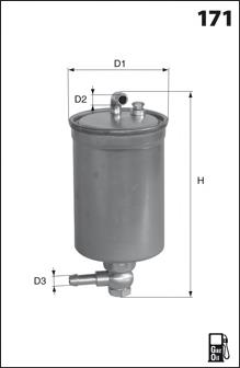 ELG5338 Mecafilter filtro de combustível