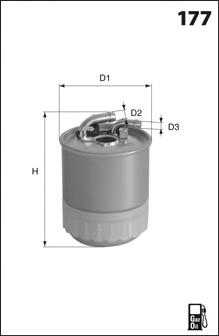 ELG5342 Mecafilter filtro de combustível