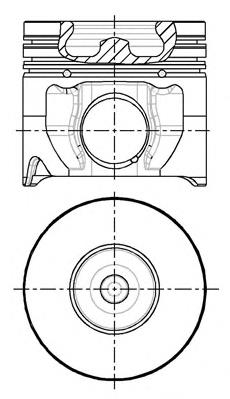 Pistão do kit para 1 cilindro, STD para Ford Transit (V184/5)
