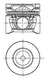 Pistão do kit para 1 cilindro, STD para KIA Cerato (LD)