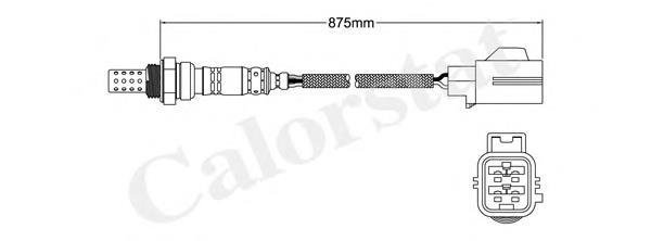 Sonda lambda, sensor de oxigênio depois de catalisador 30622243 Volvo