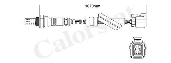 LS140555 Vernet sonda lambda, sensor de oxigênio depois de catalisador