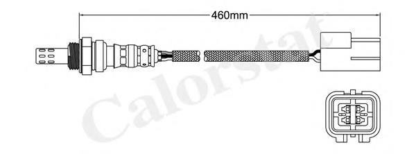 LS140544 Vernet sonda lambda, sensor esquerdo de oxigênio até o catalisador