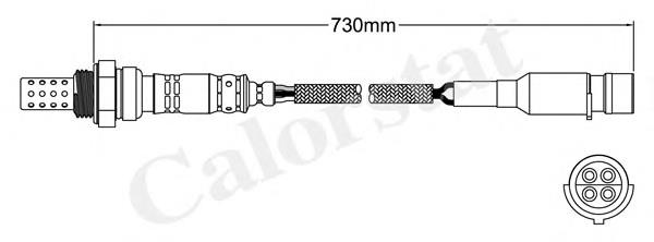 Sonda lambda, sensor de oxigênio UE73879 Bentley