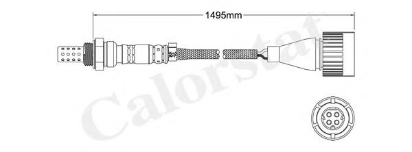 Sonda lambda, sensor de oxigênio até o catalisador 258005732 Bosch