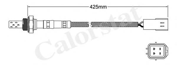 LS140460 Vernet sonda lambda, sensor de oxigênio