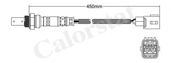 Sonda lambda, sensor direito de oxigênio até o catalisador 8946728040 Toyota