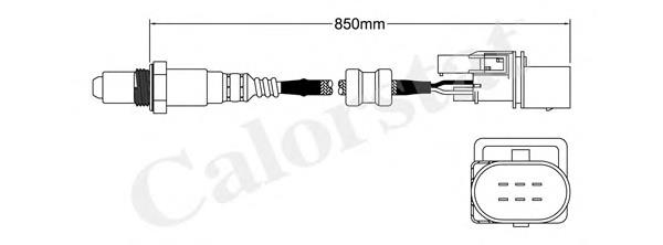 LS150004 Vernet sonda lambda, sensor de oxigênio até o catalisador